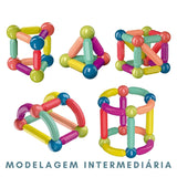 MagneticSticks®️ - Brinquedo Educacional Infantil Mais Premiado do Mundo + Brinde Exclusivo [40% OFF] - O auge