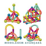 MagneticSticks®️ - Brinquedo Educacional Infantil Mais Premiado do Mundo + Brinde Exclusivo [40% OFF] - O auge